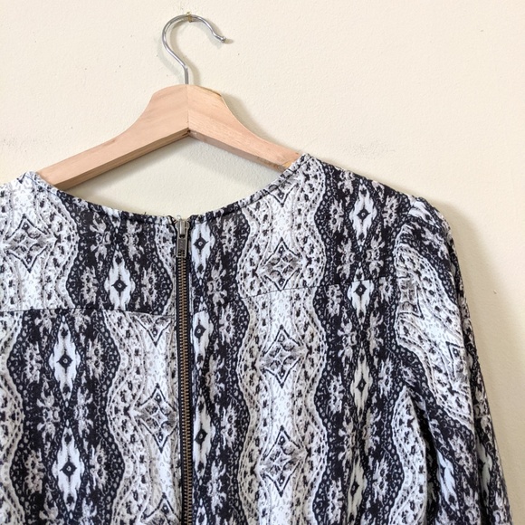 Volcom Boho Print Long Sleeve V-Neck Romper - Picture 6 of 7